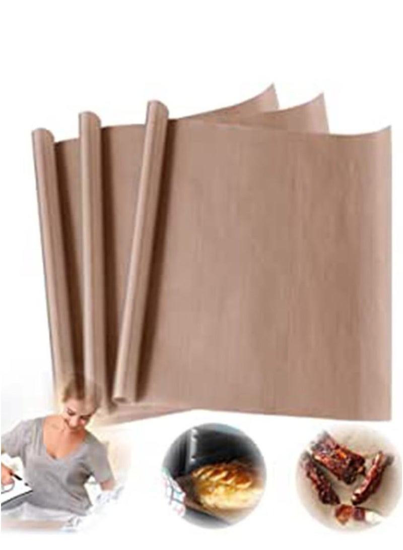 Teflon Sheets for Heat Press – 3 Pack Non-Stick Reusable Craft Mats, High Temp Resistant Oven Grill Liners for HTV, Sublimation & Baking - Image 1