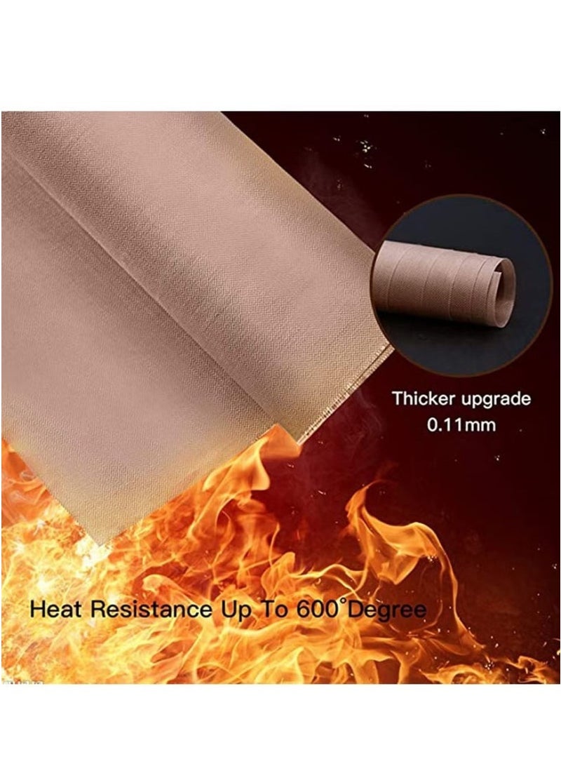Teflon Sheets for Heat Press – 3 Pack Non-Stick Reusable Craft Mats, High Temp Resistant Oven Grill Liners for HTV, Sublimation & Baking - Image 4