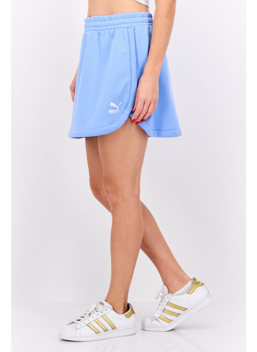 PUMA Women Embroidered Logo Training Skirt, Blue  - Image 2