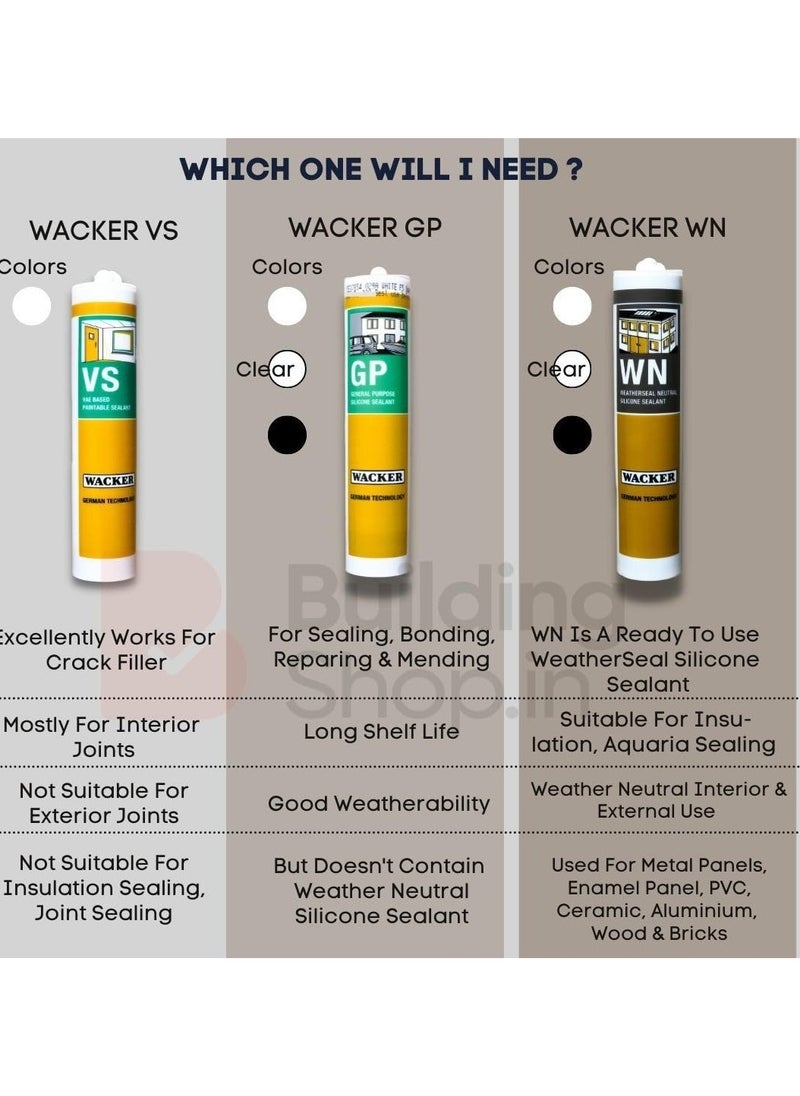 WACKER Silicone Sealant General Purpose  - Image 3