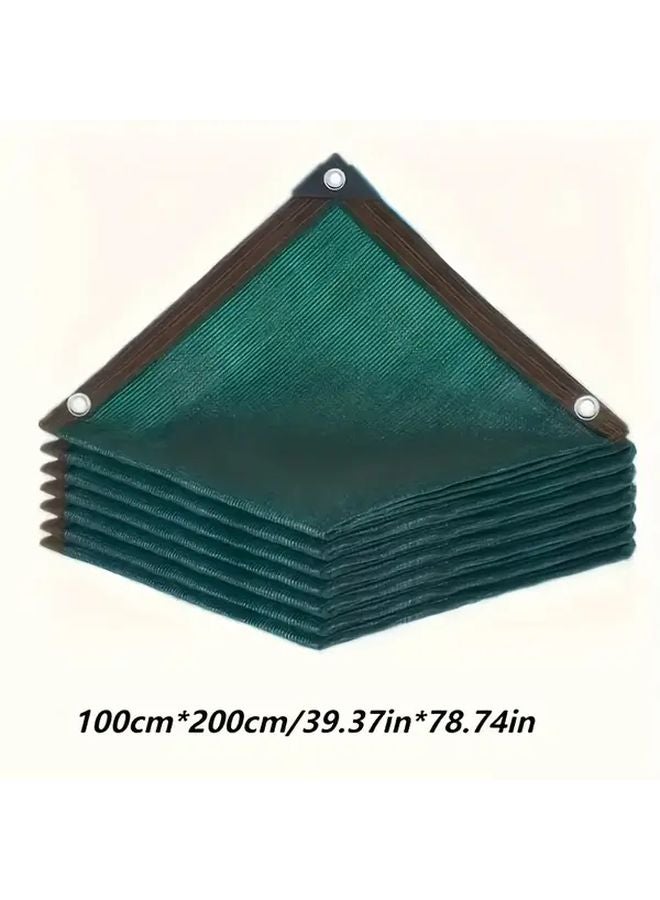 شاشة سياج خصوصية خضراء 78 × 74 بوصة × 393.7 بوصة، شبكة ظل شمسية للحماية من الأشعة فوق البنفسجية للشرفة والحديقة والمسابح - Image 4