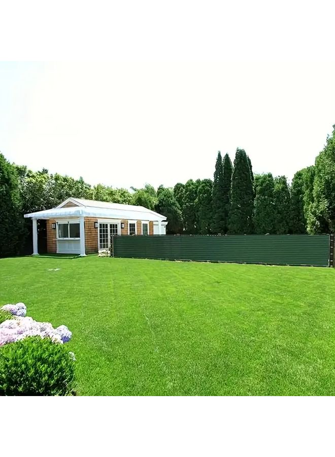 شاشة سياج خصوصية خضراء 78 × 74 بوصة × 393.7 بوصة، شبكة ظل شمسية للحماية من الأشعة فوق البنفسجية للشرفة والحديقة والمسابح - Image 2