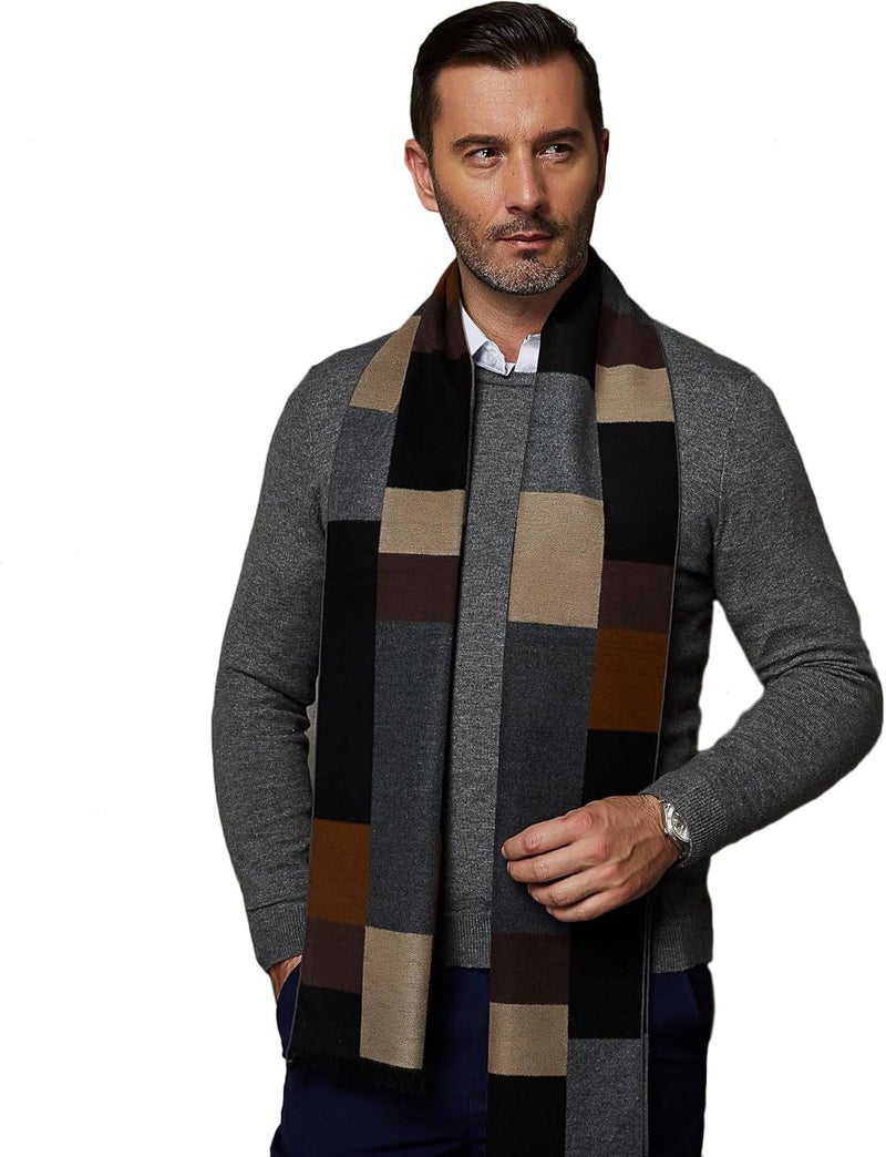 CUDDLE DREAMS Men's Silk Scarves for Winter, 100% Mulberry Silk Brushed, Luxuriously Soft & Warm, Decent Box Packed - Image 2