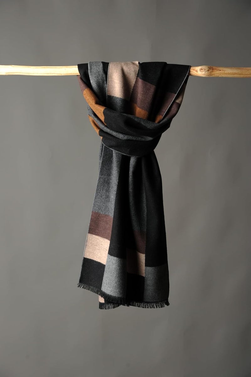 CUDDLE DREAMS Men's Silk Scarves for Winter, 100% Mulberry Silk Brushed, Luxuriously Soft & Warm, Decent Box Packed - Image 4