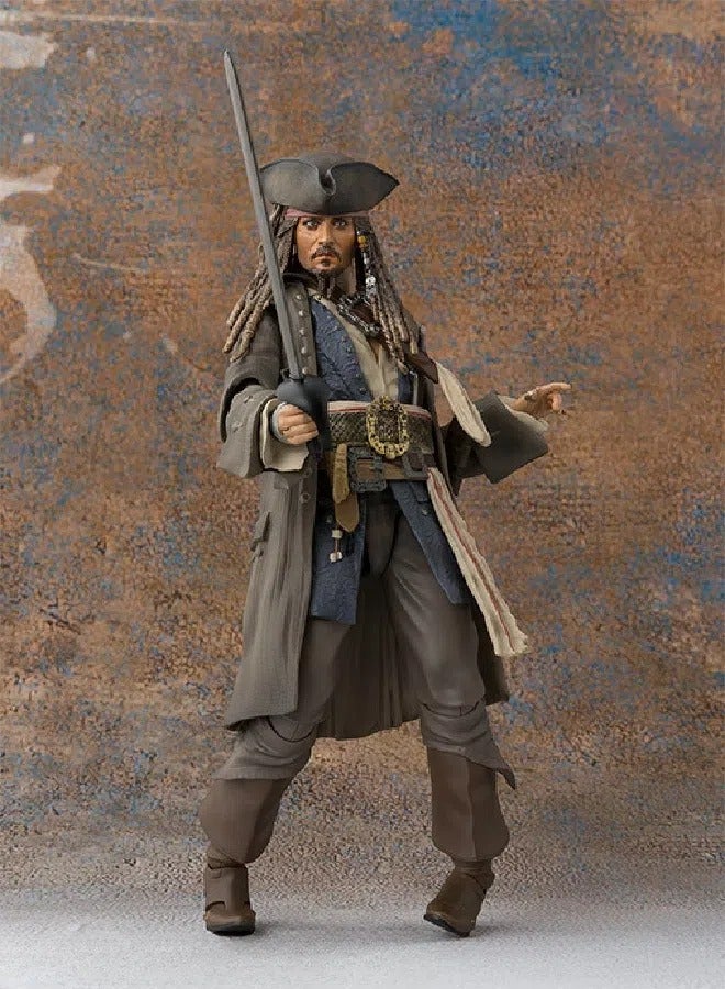Pirates of the Caribbean Captain Jack Model Toy Birthday Party collection Decoration Johnny Depp Character Model Desktop Decoration can be hand-made model  - Image 1