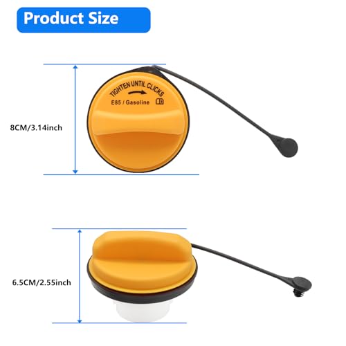 keriolee Gas Cap Fuel Cap compatible with Ford 2008-2010 F-150 2011-2017 F-250 Super Duty F-350 Super Duty 2008-2009 Crown Victoria,2008-2009 Lincoln Town Car Mercury Grand Marquis, Replace 8L3Z-9030-C FC1052. - Image 4