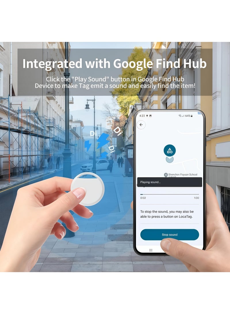 AURIEL 2Pack Bluetooth Smart Tracker Tag, Works with Google's Find Hub (Android Only), Air Tracker Item Locator, Waterproof, Replaceable Battery - Image 5