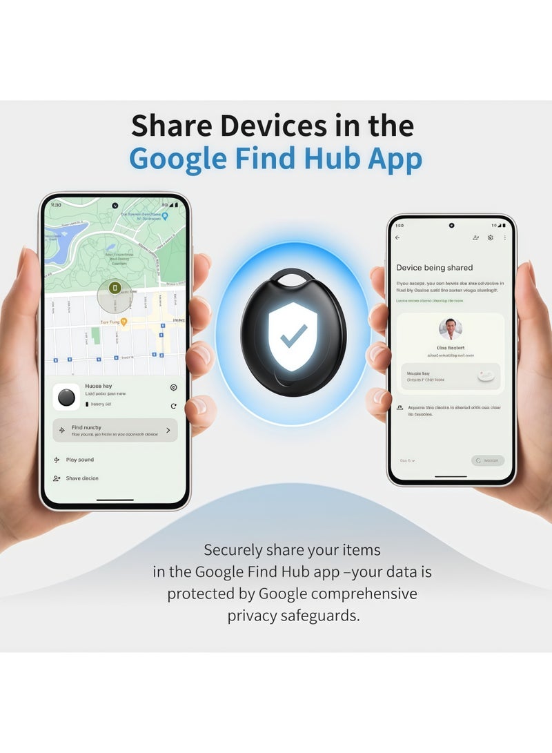 AURIEL 2Pack Bluetooth Smart Tracker Tag, Works with Google's Find Hub (Android Only), Air Tracker Item Locator, Waterproof, Replaceable Battery - Image 4