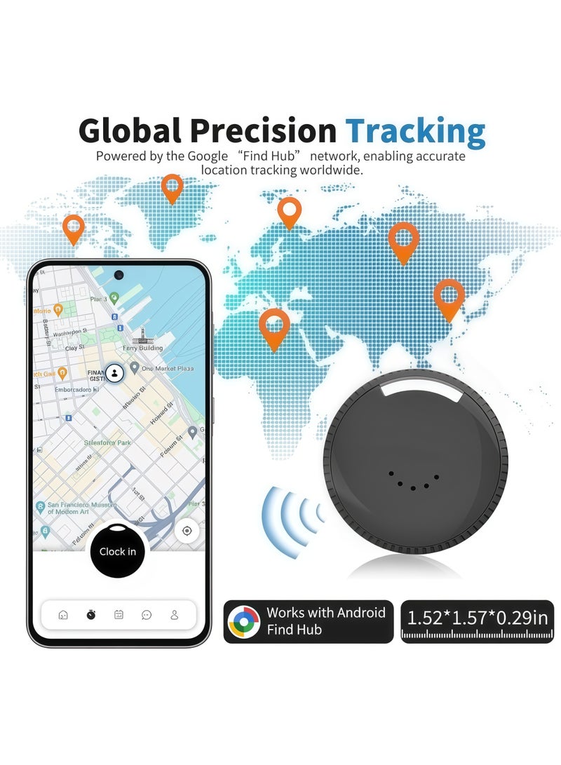AURIEL 2Pack Bluetooth Smart Tracker Tag, Works with Google's Find Hub (Android Only), Air Tracker Item Locator, Waterproof, Replaceable Battery - Image 3