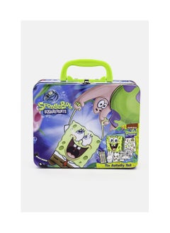 nickelodeon Sponge Bob Rectangle Tin with Stationery, Blue Combo 
