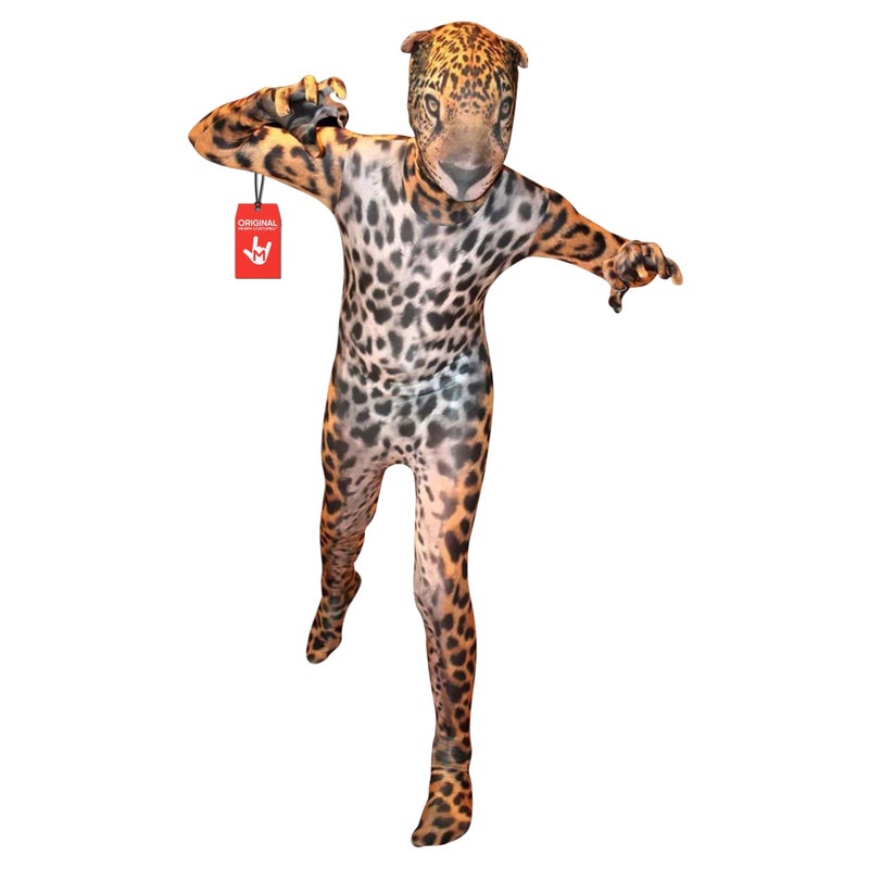 Morphsuits Kids Jaguar Animal Costume, Cheetah Leopard Halloween Costume for Boys Girls M - Image 5
