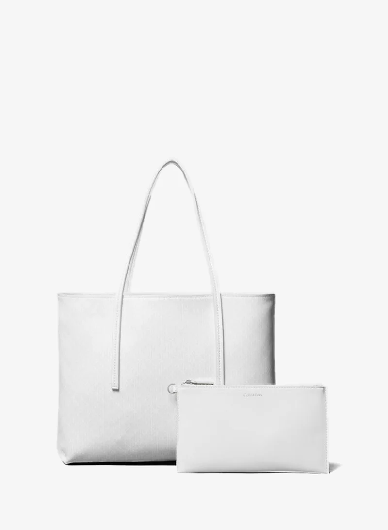 Coated Emblem Small Tote Bag