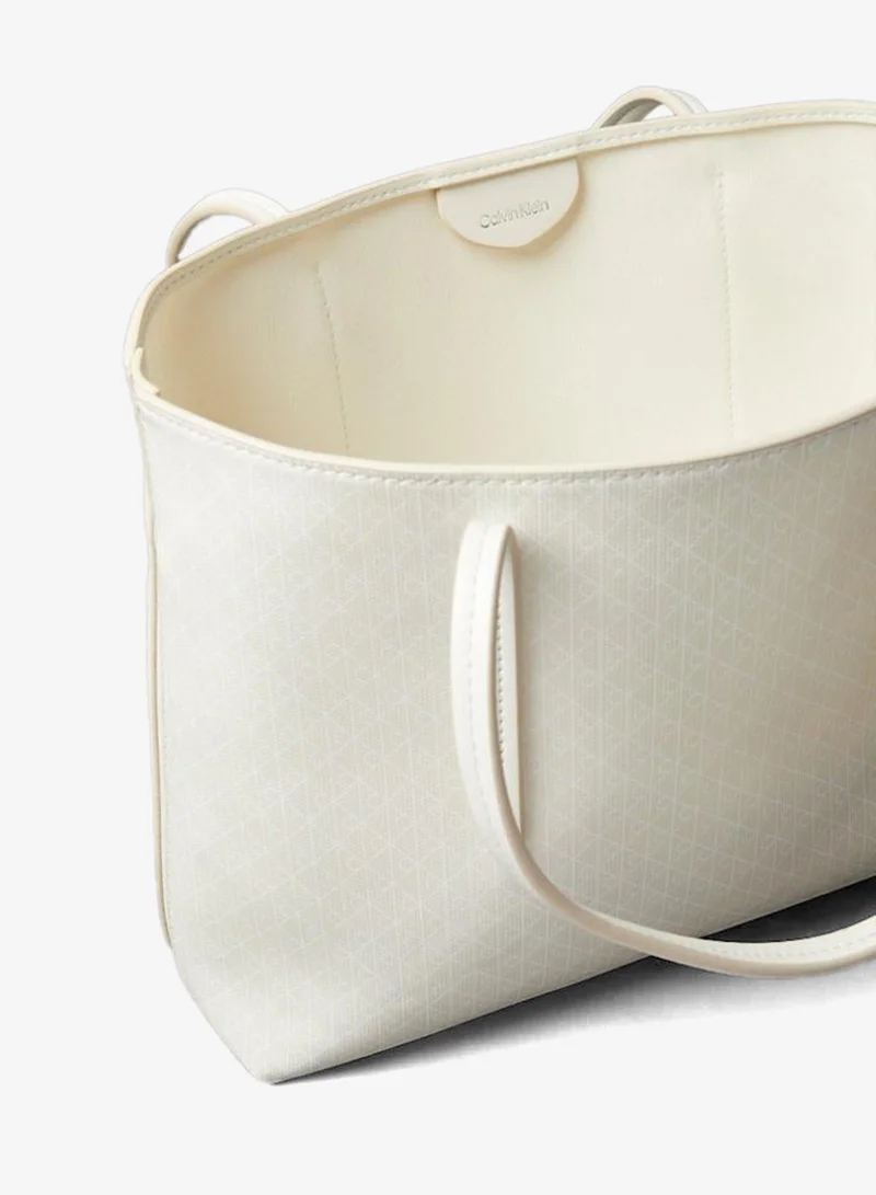 CALVIN KLEIN Coated Emblem Small Tote Bag