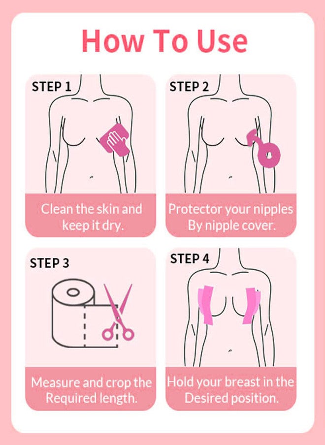 FIMS Women Breast Lift Tape - Beige Stick-On Body Tape - Image 5