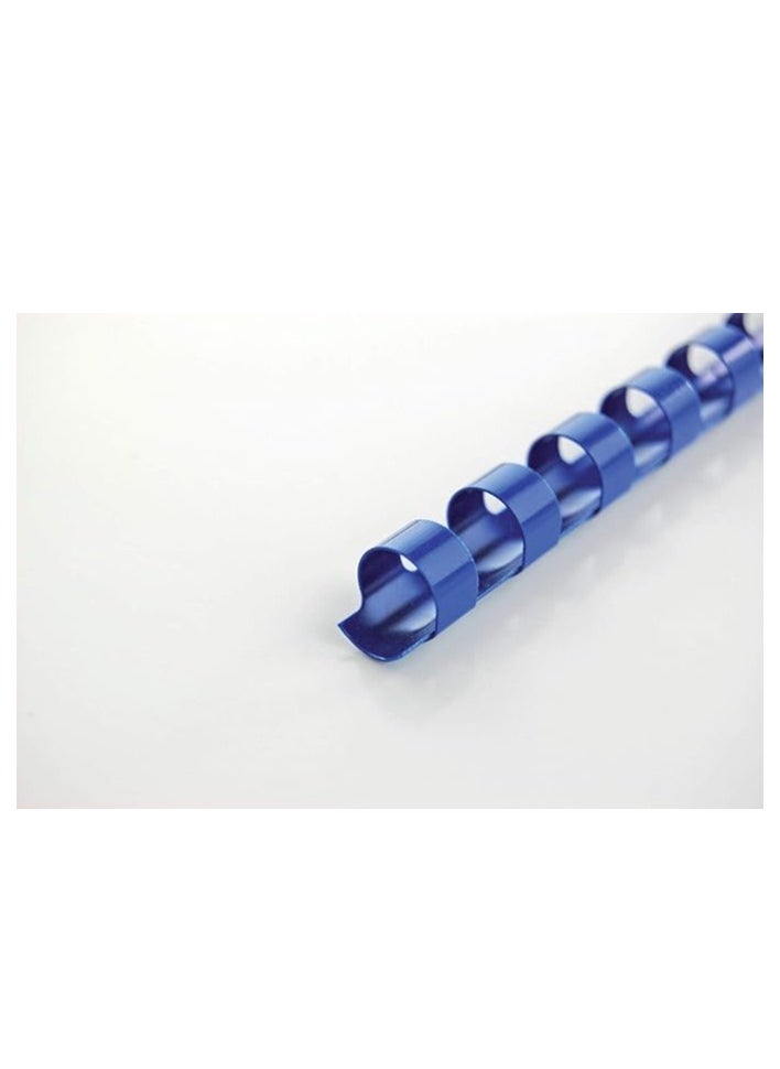 SUPER DEAL 100-Piece Binding Combs 6mm Blue  - Image 1