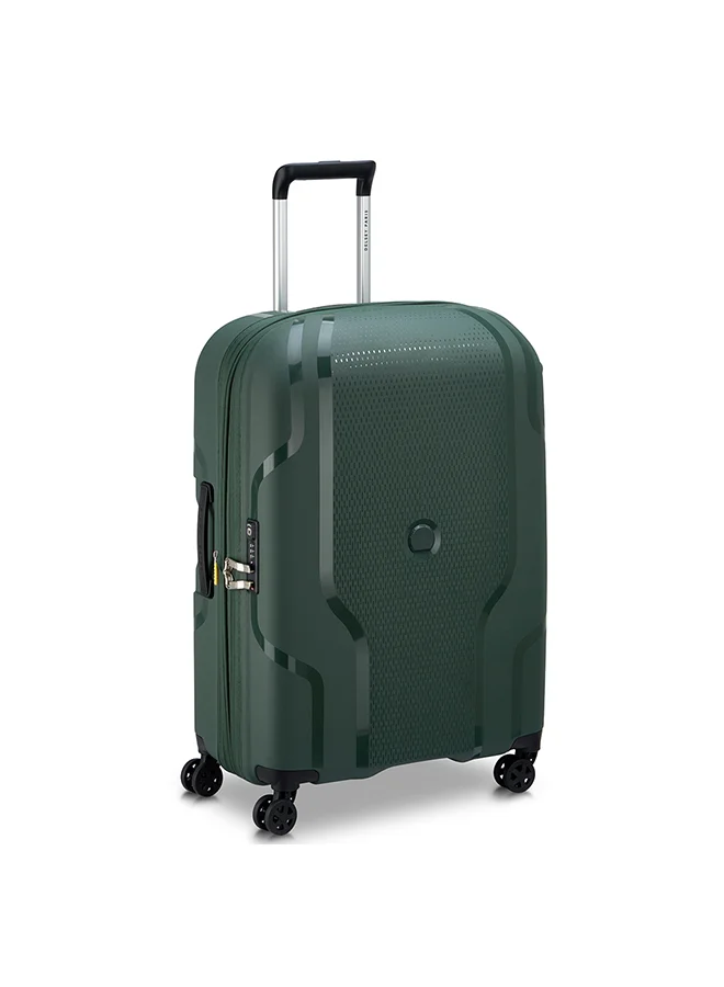 DELSEY Paris Clavel 70cm 4 Double-Wheeled Luggage Trolley (Recycled Material) - Deep Green