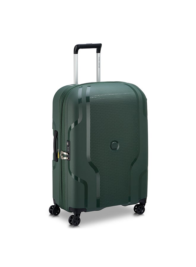 DELSEY Paris Clavel 70 cm 4 Double-Wheeled Luggage Trolley (Recycled Material) - Deep Green - Image 2