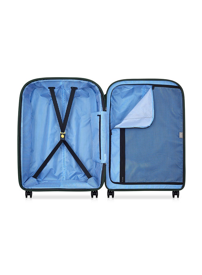 DELSEY Paris Clavel 70 cm 4 Double-Wheeled Luggage Trolley (Recycled Material) - Deep Green - Image 3