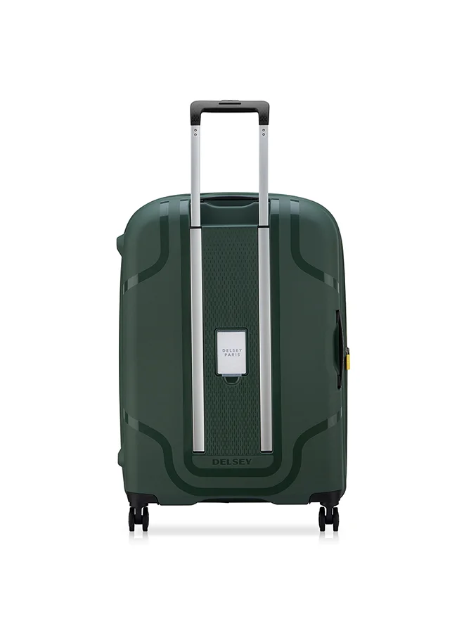 DELSEY Paris Clavel 70cm 4 Double-Wheeled Luggage Trolley (Recycled Material) - Deep Green