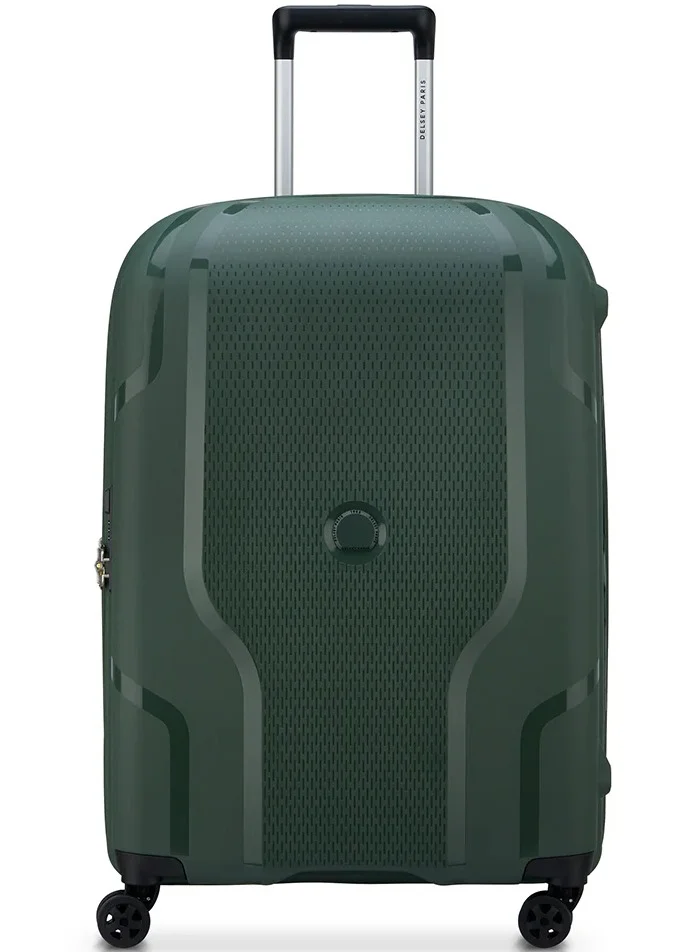 DELSEY Paris Clavel 70cm 4 Double-Wheeled Luggage Trolley (Recycled Material) - Deep Green