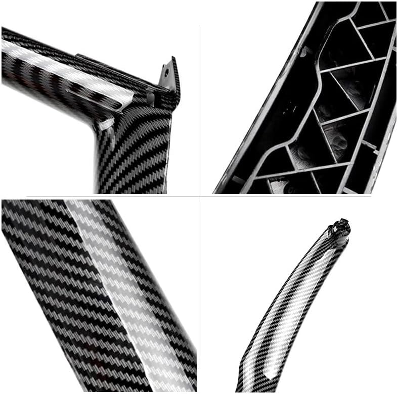 QASULER 3PCS Carbon Style Interior Car Door Handle Pull Cover for BMW - Image 3