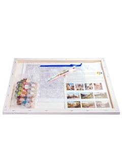 STRATEG DIY Paint By Numbers For Adults Kids Wolves Acrylic Wall Art For Home Office Calming Relaxation Color By Number Activity Kit Paint by Numbers Canvas For Beginners  - Image 3