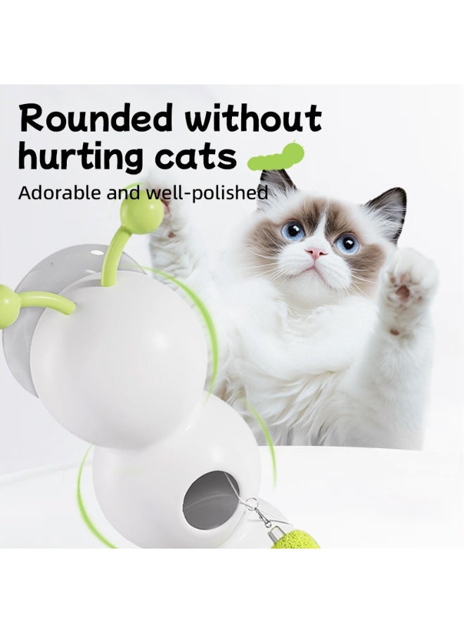 general Interactive Caterpillar Cat Toy, Rechargeable Motion-Activated Smart Cat Toys for Indoor Cats, Bite-Resistant Automatic Kitten Toys with Suction Cup, Safe ABS Shell for Cats of All Ages - Image 4