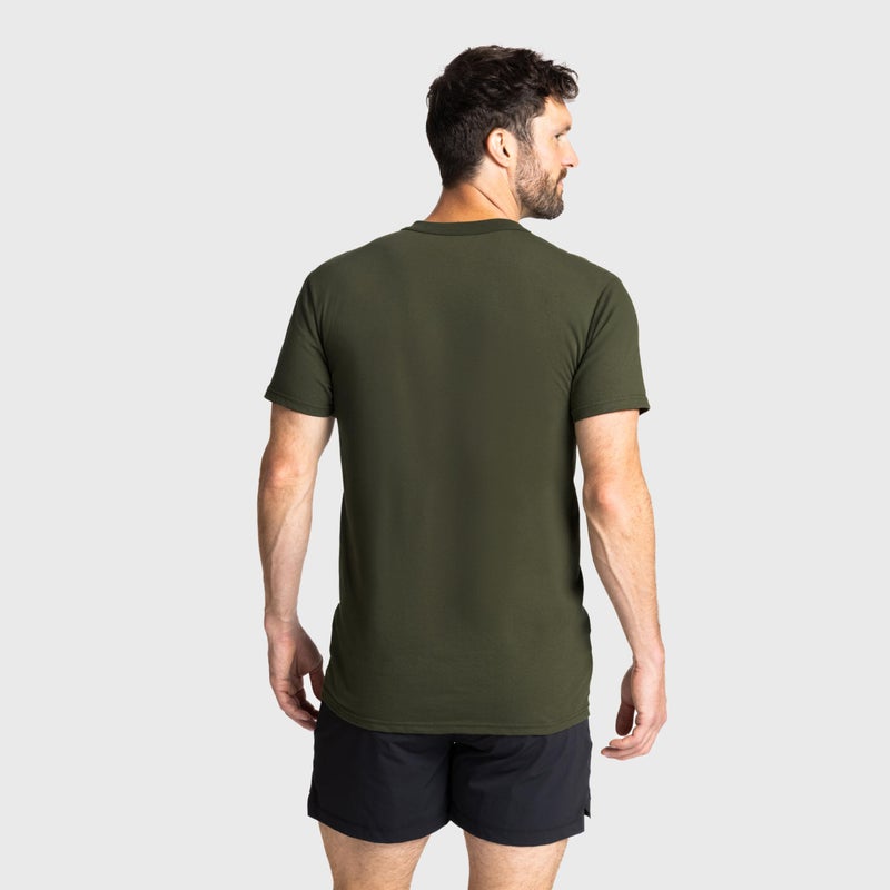 Soffe Men's 3 Pack - USA Poly/Cotton Military Tee, OD Green, Medium - Image 5