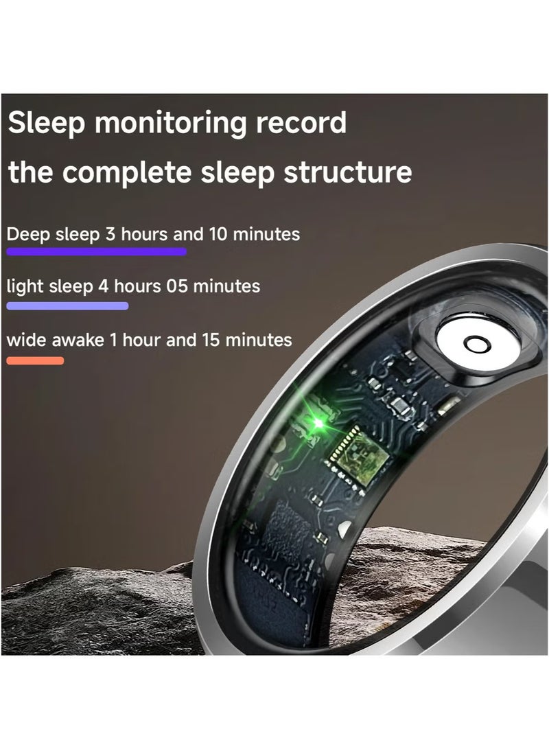 Smart ring heart rate,  sleep monitoring and tracking ring IP68 waterproof health size:11  - Image 3