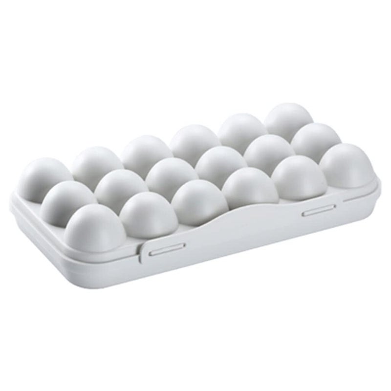 Evona Egg Storage Box 18 Grids Egg Holder for Refrigerator Stackable Plastic Egg Tray Holder Fridge Egg Dispenser Clear Egg Storage Box Egg Container with Lid for Refrigerator - Image 5