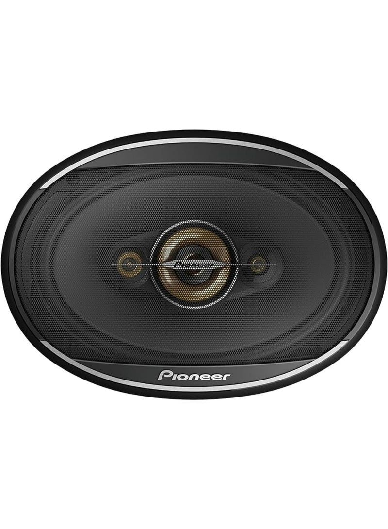Pioneer TS-A6978S 650W Max 100W RMS 4-Way Speaker, 9-Inch Length x 6-Inch Height, Black - Image 1