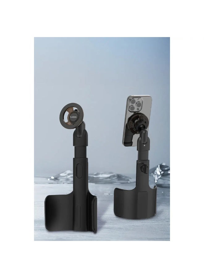 EARLDOM EH345 360° Rotating Magnetic Phone Holder – Black - Image 4
