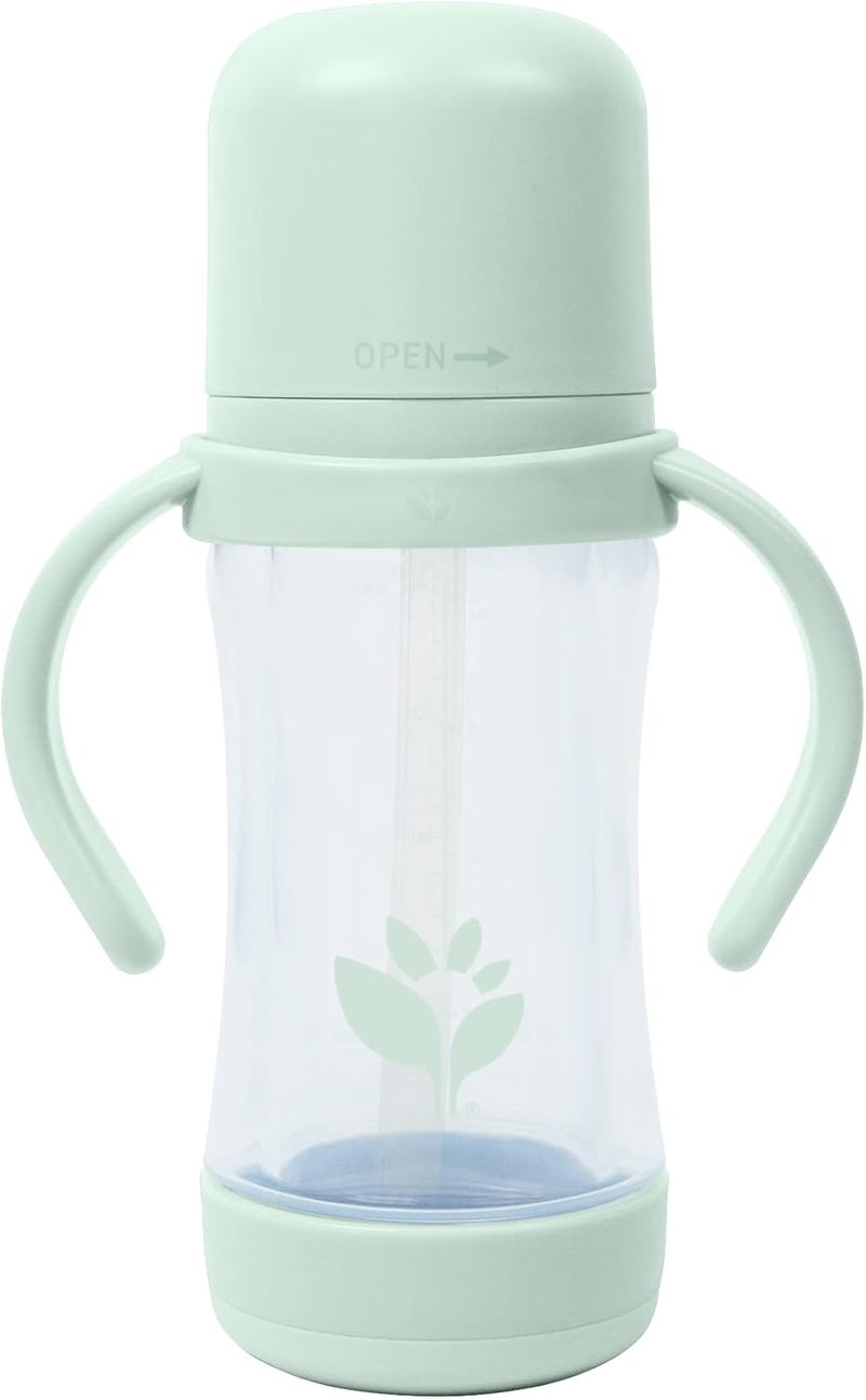 green sprouts Glass  Sprout Ware Sip  Straw 5oz 6mo PlantPlastic PlatinumCured Silicone Dishwasher Safe Grows with Baby Tested for Hormones 5oz Light Sage - Image 2