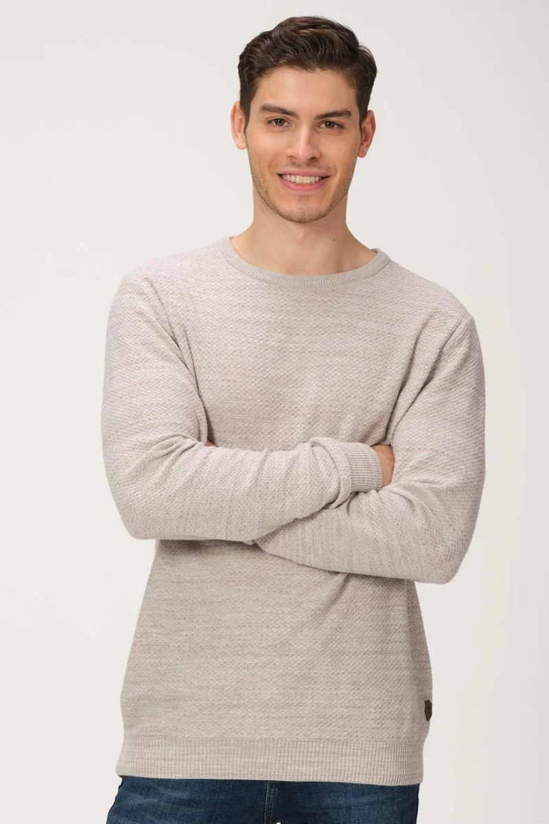 Alexander Gardi Honeycomb Knitted Crew Neck Sweater (E20-18803)