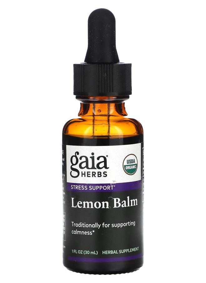 Gaia Herbs Organic Lemon Balm 1 fl oz (30 ml) 