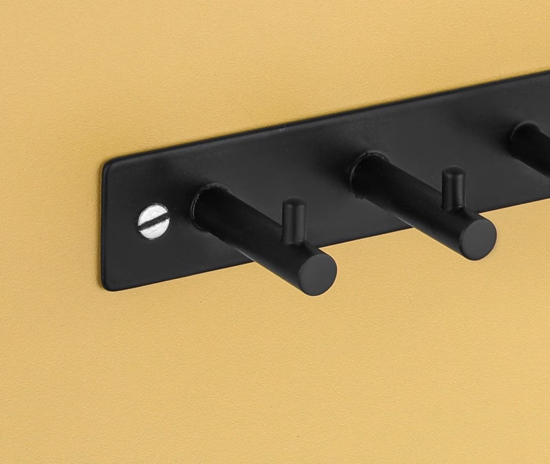 iSTAR Stainless Steel Towel Stand/Towel Rod with Hook for Bathroom Cloth Hooks Hanger Door Wall Bedroom Bathroom Robe Hooks Rail for Hanging Round Shape Hook (Antique Black) - Image 3