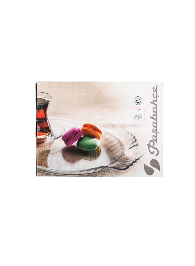 باساباش صحن تقديم زجاج تركي بيضاوي و متعدد الاستخدام للحلويات و الفواكه - Image 5