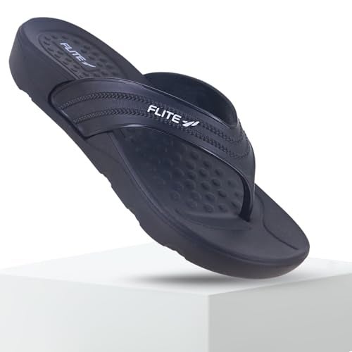 FLITE Women’s Flip-Flops FL-498 | Black Wedge Slippers for Women | Comfortable Casual Sandals | Lightweight Stylish Slip-Ons (Black, UK, UK Footwear Size System, Adult, Women, Numeric, Medium, 6) - Image 2