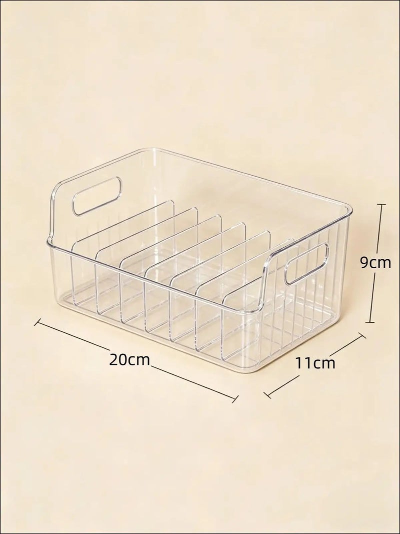 Plastic Spice Container with Dividers, Clear - Image 2