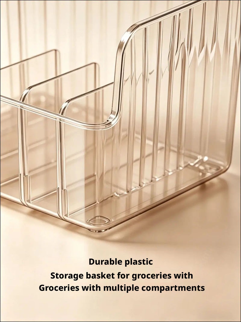 Plastic Spice Container with Dividers, Clear - Image 3