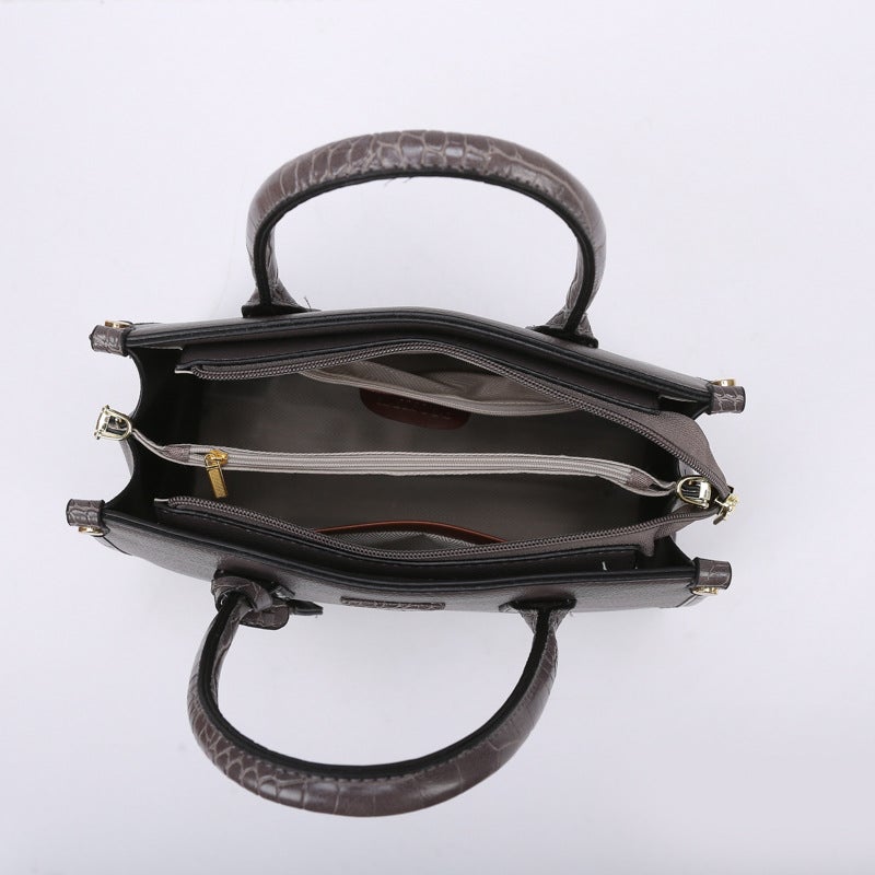 Multi-Compartment Bag 2024 Autumn Fashion Simple Handbag Retro Women'S Bag Large Capacity High-End Sense - Image 5