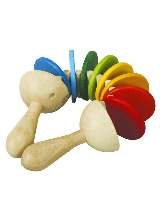 PlanToys Wooden Clatter Toy Percussion Musical Instrument (6413) ; Sustainably Made From Rubberwood And Non Toxic Paints And Dyes - Image 1