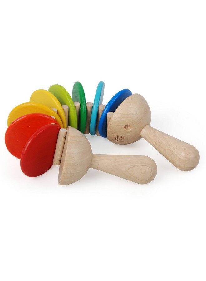 PlanToys Wooden Clatter Toy Percussion Musical Instrument (6413) ; Sustainably Made From Rubberwood And Non Toxic Paints And Dyes - Image 3