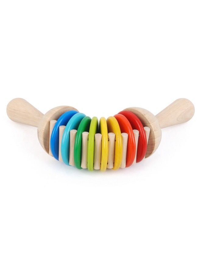PlanToys Wooden Clatter Toy Percussion Musical Instrument (6413) ; Sustainably Made From Rubberwood And Non Toxic Paints And Dyes - Image 5