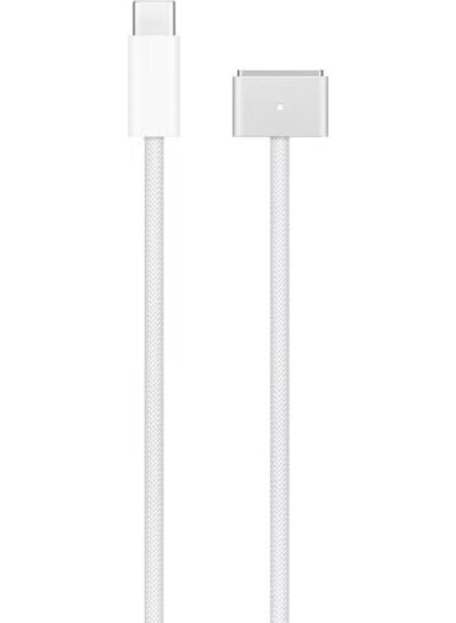 جاجيك USB-C to MagSafe 3 Charging Cable (2m) | Fast Charging Magnetic Connector, Durable Braided Cable, Safe Power Delivery, Easy Snap-On Connection – White - Image 2