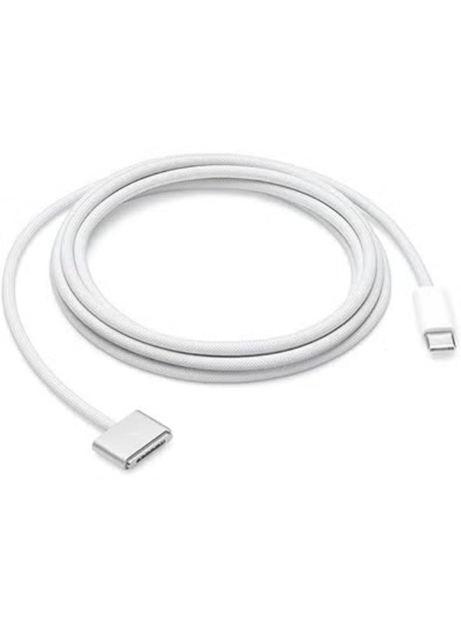 جاجيك USB-C to MagSafe 3 Charging Cable (2m) | Fast Charging Magnetic Connector, Durable Braided Cable, Safe Power Delivery, Easy Snap-On Connection – White - Image 3