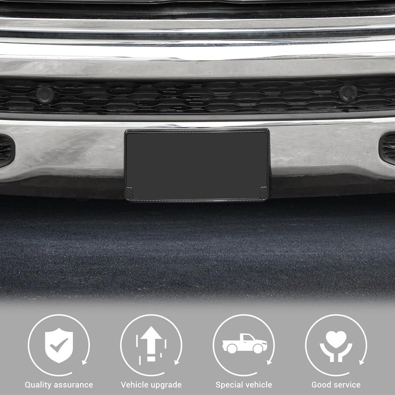 Jimen Carbon Fiber License Plate Holder for Dodge Ram - Image 4
