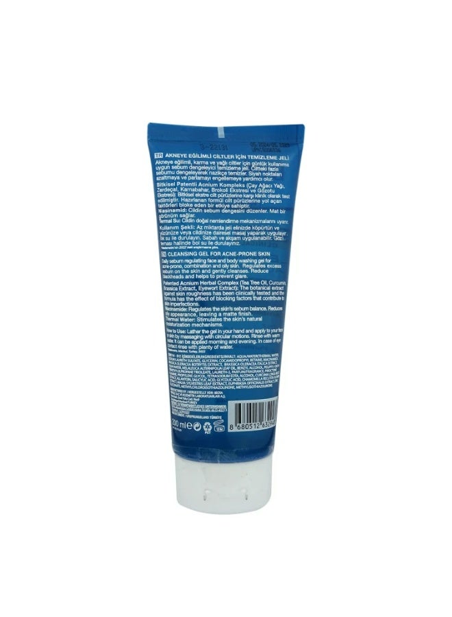 BIOXCIN ACNIUM CLINICAL CLEANSING GEL FOR ACNE-PRONE SKIN 200 ML - Image 2