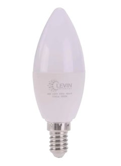 Levin Germany Levin E14 LED C37 Candle Lamp 6W 3000K Warm White 175-265V IP20 220° 38 x L110, Flicker Free Non-Dimmable, Frosted Finish, Suitable for Residential & Commercial Application as a Decorative Lighting.  - Image 2