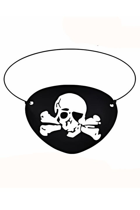 قناع عين القرصان الأسود قابل للتعديل من اللباد قناع عين واحد قناع العين للاحتفالات والحفلات التنكرية للأطفال والكبار